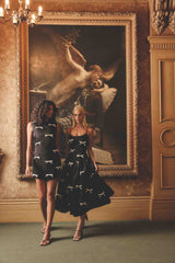 Ursula Mini Shift Dress in Black