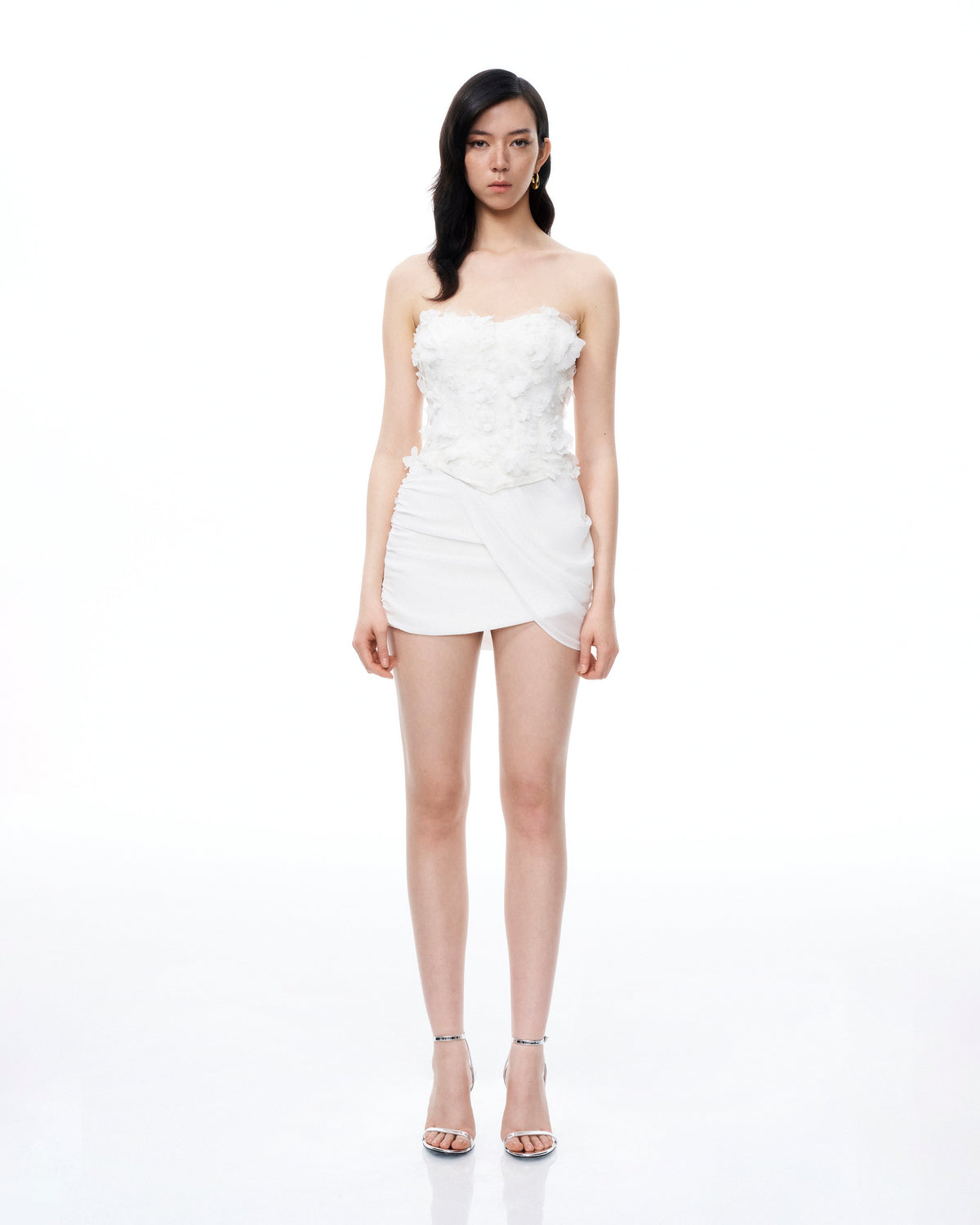 Juniper 3D Floral Mini Suits - White