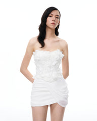 Juniper 3D Floral Mini Suits - White