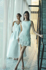 Tula Shift Mini Dress in White