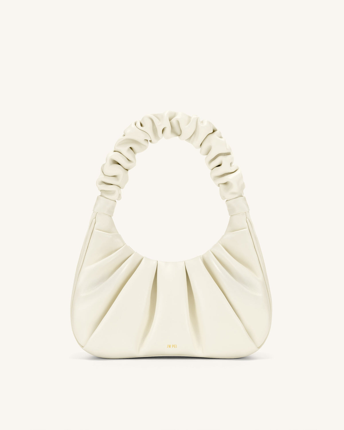 Gabbi Ruched Hobo Handbag - White
