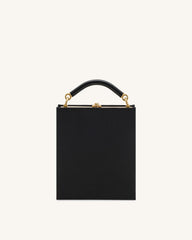 Elle Colorful Beaded Book Top Handle Bag - Black
