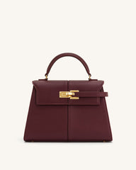 Elise Large Top Handle Bag - Claret