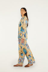 Sand Mystical Wide-Leg  Pants