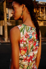 Off-White Sand Cocktail Sleeveless Vest