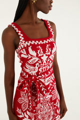 Red Miranda Knit Mini Dress