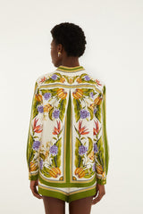 Sand Tropical Scarf Shirt