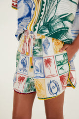 Off-White Brasil Vintage Crochet Shorts