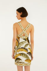 Off-White Trancoso Buttoned Mini Dress