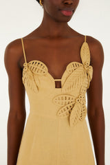 Sand 3d Flowers Jumpsuit