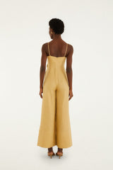 Sand 3d Flowers Jumpsuit