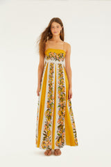 Sand Hilo Stripes Maxi Dress