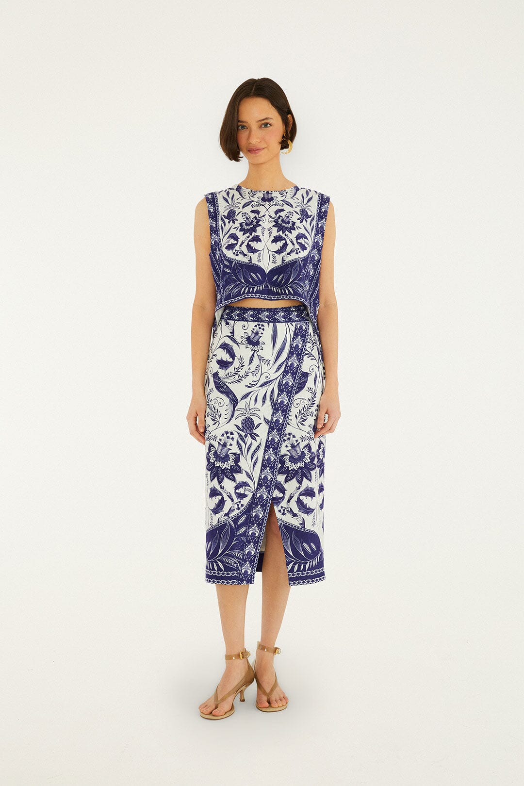 Off-White Nina Wrap Midi Skirt