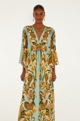 Sand Marine Garden Maxi Dress