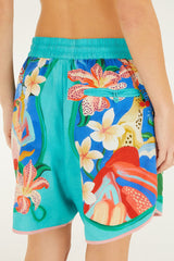 Multicolor Garden Of Life Scarf Shorts