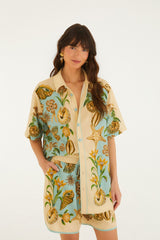 Soft Blue Marine Garden Shirt