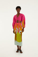 Multicolor Usiacuri Eyelet Blouse