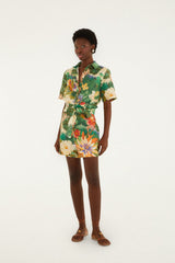 Multicolor Oriental Garden Romper