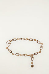 Vintage Gold Flower Metal Chain Belt