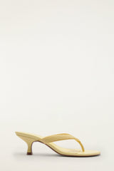 Yellow Rob Kitten Heeled Sandal