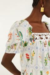 Off-White Tropical Porcelain Blouse