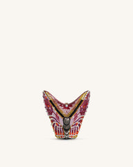 Paisley Crystal Butterfly Clutch - Multicolor
