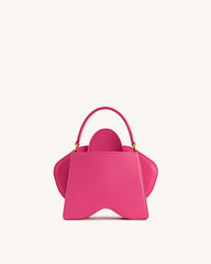 Flora Orchid Shaped Top Handle Bag - Pink