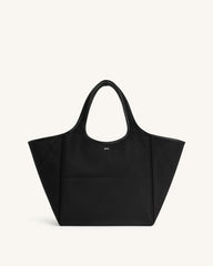 Eliana Nylon Tote Bag - Black