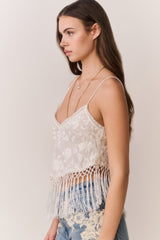 Annemarie Fringe Crop Top