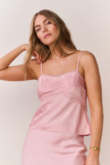Arise Lace Bow Satin Top