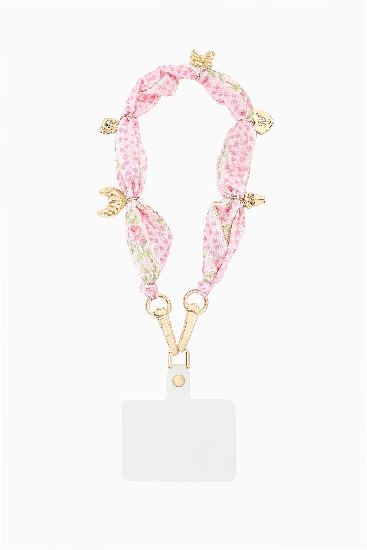 Case-Mate x LoveShackFancy Scarf Anchor Card Phone Charm - Blooming Heirloom