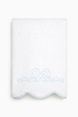 Bow-Embroidered Bath Towel