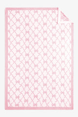Bow Throw Blanket- PASTEL PINK