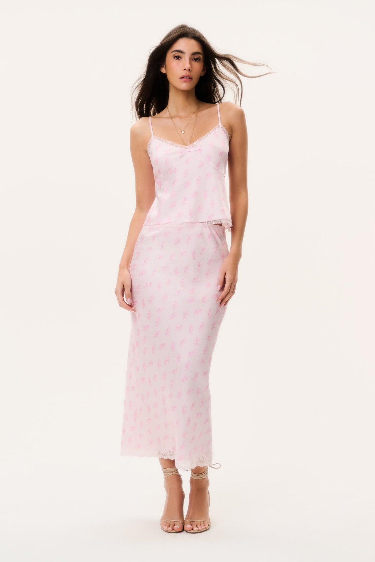 Castle Silk-Blend Floral Maxi Skirt