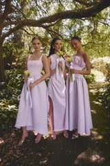 Ruelle A-Line Maxi Dress in Purple