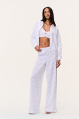 Cinna Eyelet Linen Pant