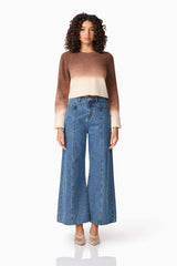 CURAAE Malta Knit Jumper in Brown & Beige