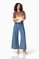 CURAAE Malta Knit Jumper in Brown & Beige
