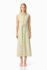 CURAAE Gretal Midi Dress in Green