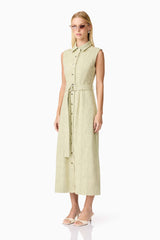 CURAAE Gretal Midi Dress in Green
