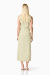 CURAAE Gretal Midi Dress in Green
