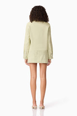 CURAAE Greta Jacket & Mini Skirt Set in Green