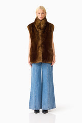 CURAAE Winona Vest in Brown