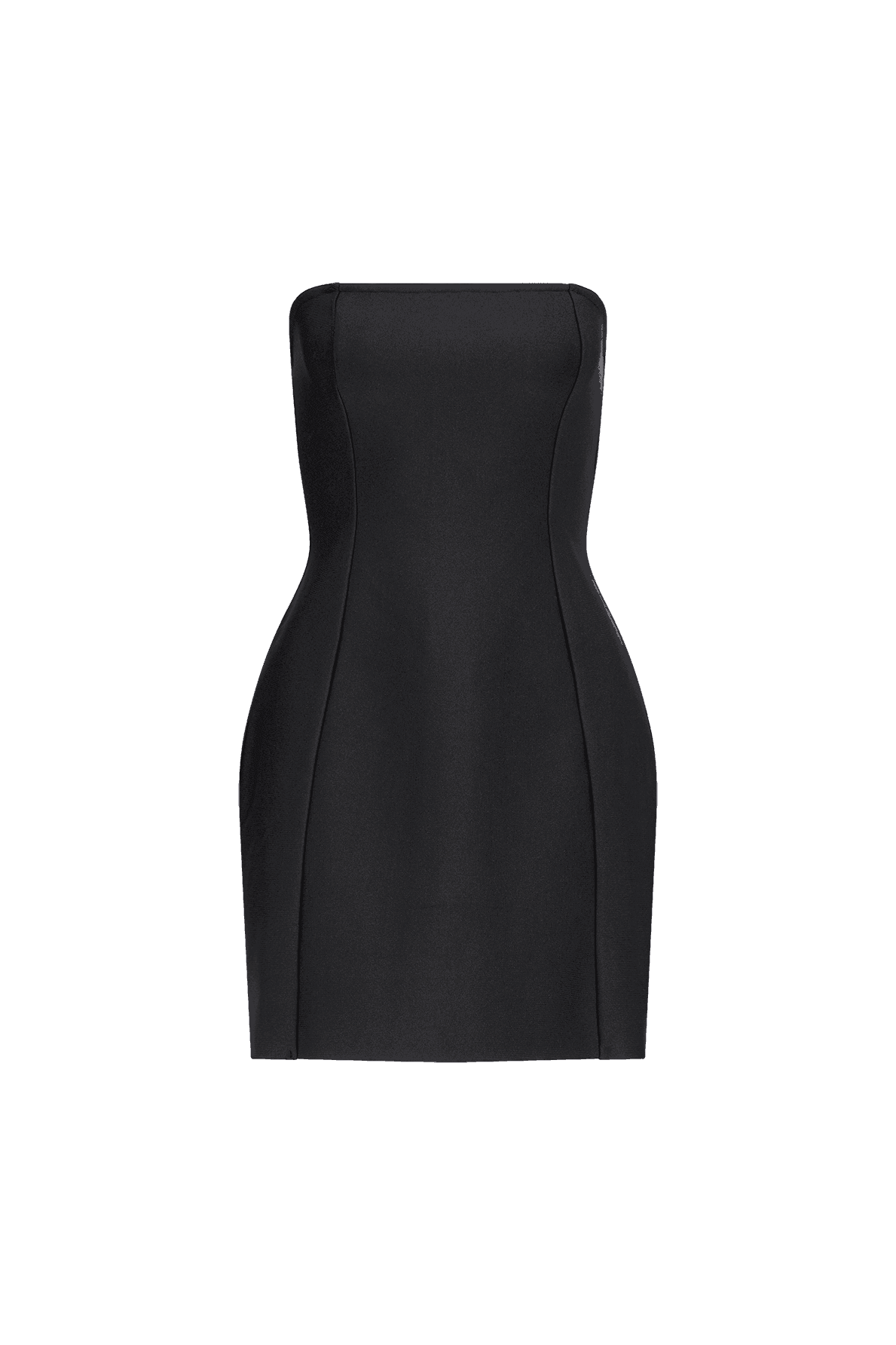 CURAAE Abbey Strapless Mini Dress in Black