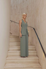 CURAAE Catalina Halterneck Vest in Green