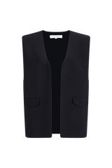 CURAAE Windsor Knit Vest in Black