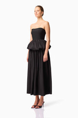 CURAAE Delia Top & Skirt Set in Black