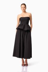 CURAAE Delia Top & Skirt Set in Black