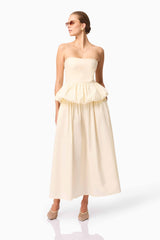 CURAAE Delia Top & Skirt Set in White