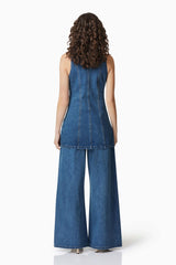 CURAAE Clara Sleeveless Denim Set